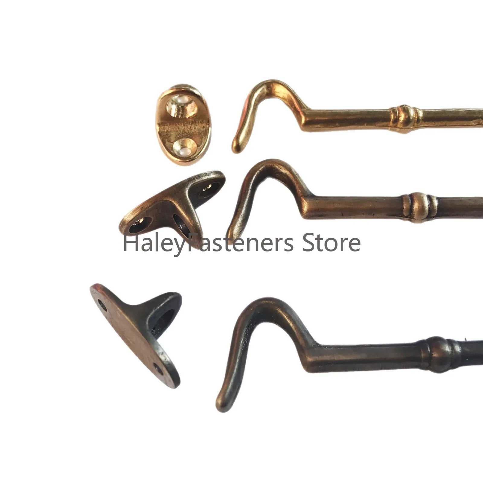Brass Window Handle Copper Wind Bolt Antique Door Fan Hook Door Buckle Copper Door and Window Buckle Hook Window Handle Hardware