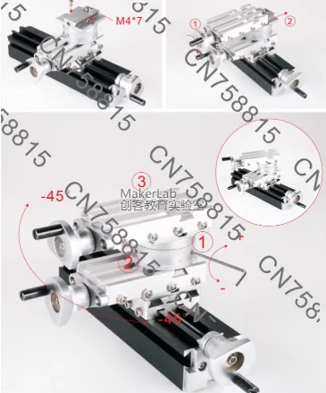 60 watt high power micro metal rotary lathe, fast delivery，TZ20002MR student machine tool model making DIY tool
