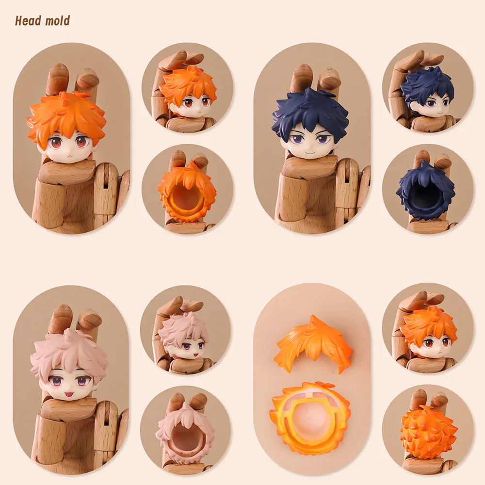 Ob11 Doll Plastic Hair Replacement Doll Hair Head Mold Akcesoria do Obitsu11 Gsc Body 1/12 Bjd Head Shell Doll Body Boy Girl