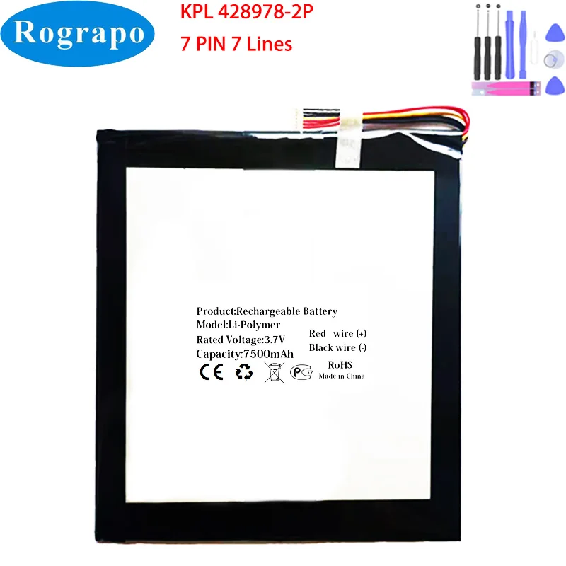 New 3.7V 7500mAh KPL 428978-2P Laptop Tablet PC Battery