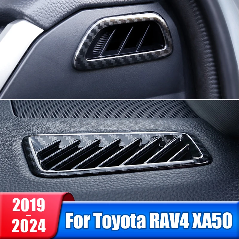 For Toyota RAV4 XA50 2019 2020 2021 2022 2023 2024 Hybrid Car Dashboard Air Conditioning Vent Outlet Cover Accessories