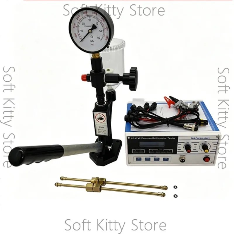 Common Rail Injector Tester S60H Nozzle Tester Kit Diesel Fuel Injection Diagnostic Tool Pump Injector Testing Equipment