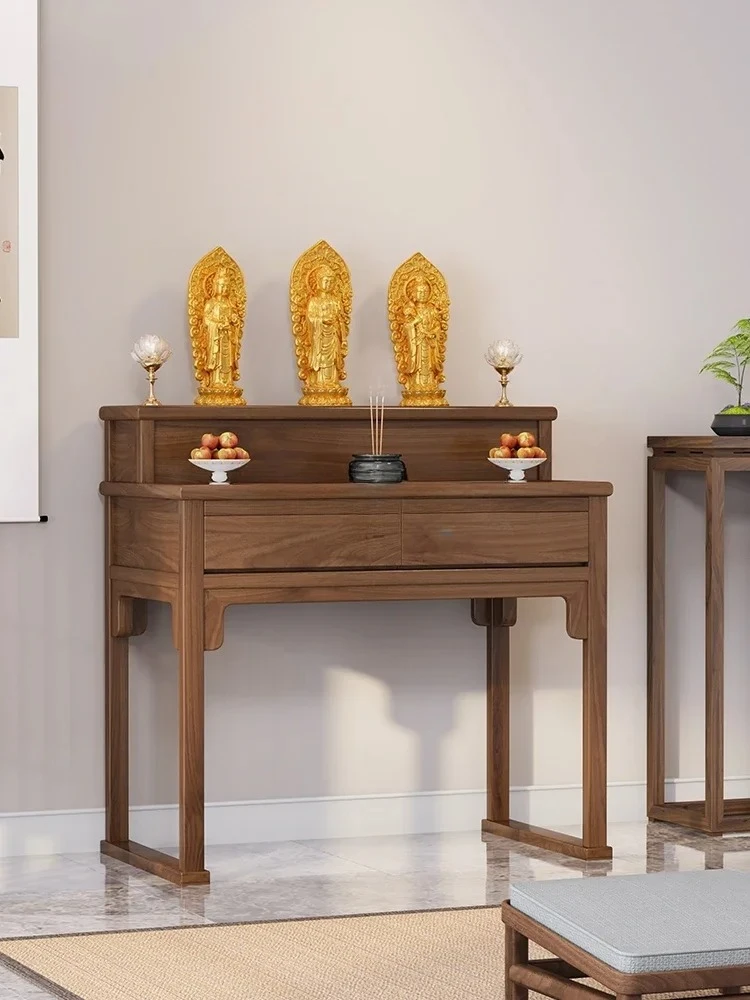 

ss C New Chinese solid wood incense table household Buddhist hall Buddhist table modern living room tribute table
