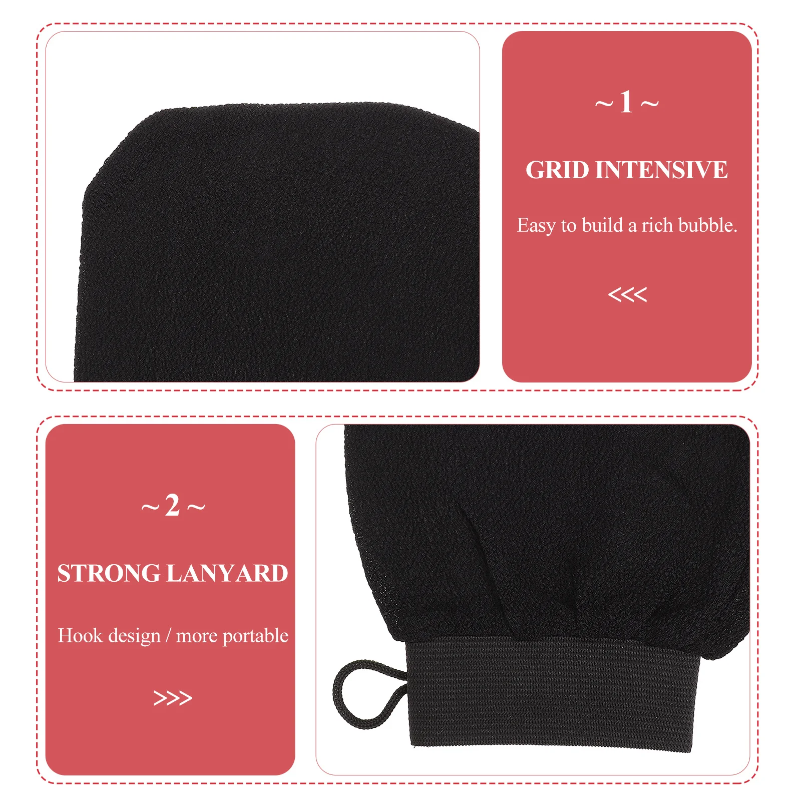 

2 шт., перчатки для душа, отшелушивающие перчатки для ванны, массаж тела, скрабирование, банные перчатки для расслабляющего ухода за кожей, полотенца для душа