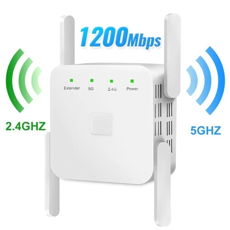 5GHz  1200Mbps Router Wireless Enhancer Wireless Remote Stable expander 5g Wireless Signal Amplifier Repeater