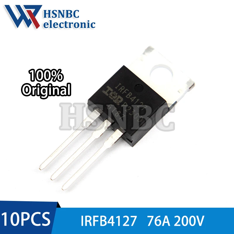

10PCS IRFB4127 IRFB4127PBF TO-220 76A 200V N-channel Power MOSFET Transistor 100% New Original