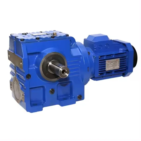 S series solid shaft helical worm gearbox tractor pto multiplier gearbox 0.12kw-22kw gearbox marine transmission 11Nm - 4530Nm