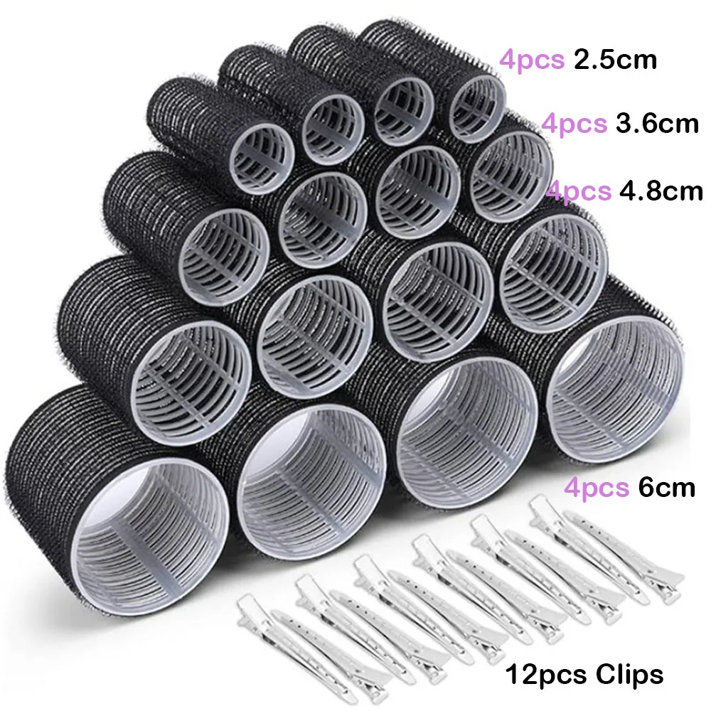 

29pcs Heatless Curls Self Grip Hair Rollers No Heat Hair Curlers Hair Bangs Volume Hair Curlers Jumbo Hair Volume salon Curler