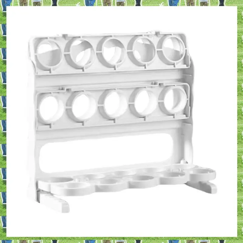 

Держатель для яиц FTS для холодильника — 3-уровневый органайзер для хранения яиц, подставка для яиц большой емкости для холодильника, складной поднос для яиц