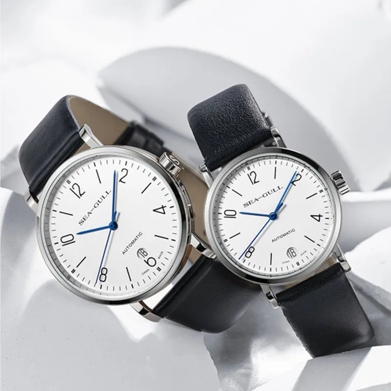 

Sea-Gull Ultra-thin Classic Couple Automatic Mechanical Watch 40mm Business Casual Luxury Wristwatch For Men 50M Waterproof 609