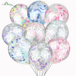 10pcs/lot Glitter Confetti Latex Balloons Romantic Wedding Decoration Gold Clear Birthday Party Decoration Kids Baby Shower