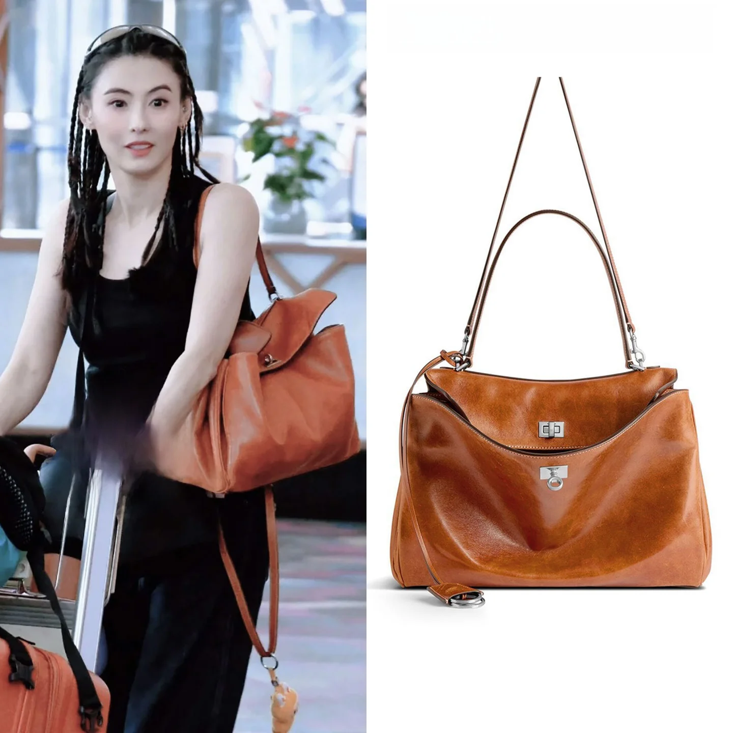 

Кожаная сумка-кроссбоди в британском стиле с замком-пряжкой, женская сумка на одно плечо, мягкая двухслойная сумка-тоут из воловьей кожи