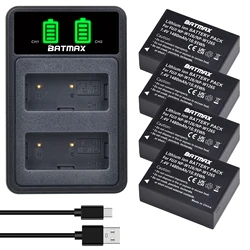 Batmax NP-W126 NP-W126S 1480mAh Battery+LED Dual Charger for Fujifilm HS30EXR HS33EXR X-Pro1 X-E1 X-E2 X-A1 X-A2 X-T20 X100V