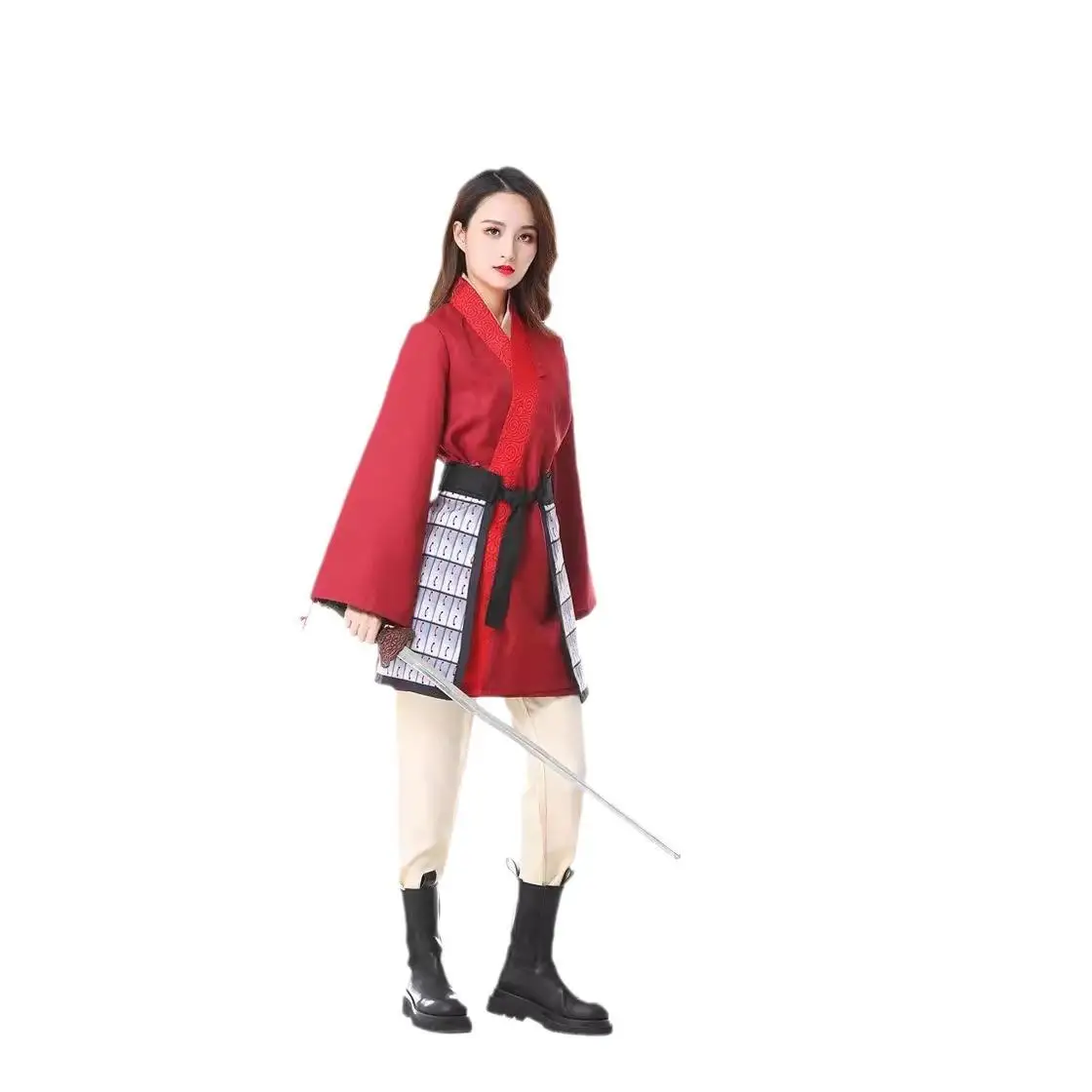 Halloween Performance Kostüm Echte Version Film Hua Mulan Erwachsene Kinder Li feng Hanfu Traditionelle Chinesische Kleidung