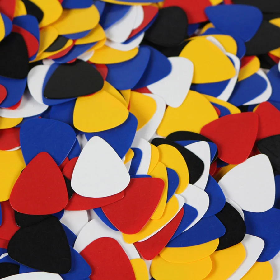 30pcs Boxed Solid Color Guitar Picks ABS Cartoon Pick Suit for Guitar Ukulele Bass Musical Instrument Performance Accessories