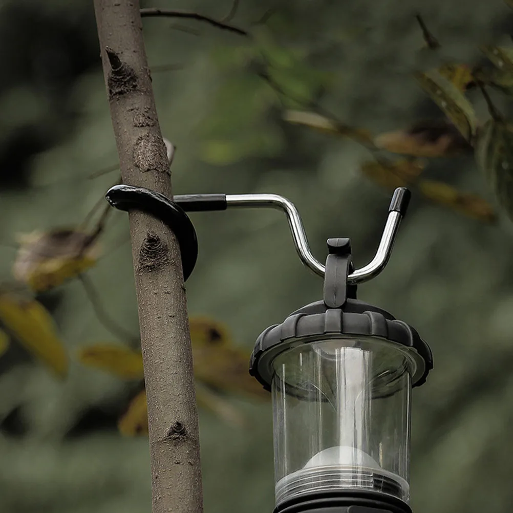 

2pcs Camping Lantern Hanger Outdoor Light Hook Versatile Lamp Hook for Tent Lightweight Portable Anti Skid Plastic Sleeve