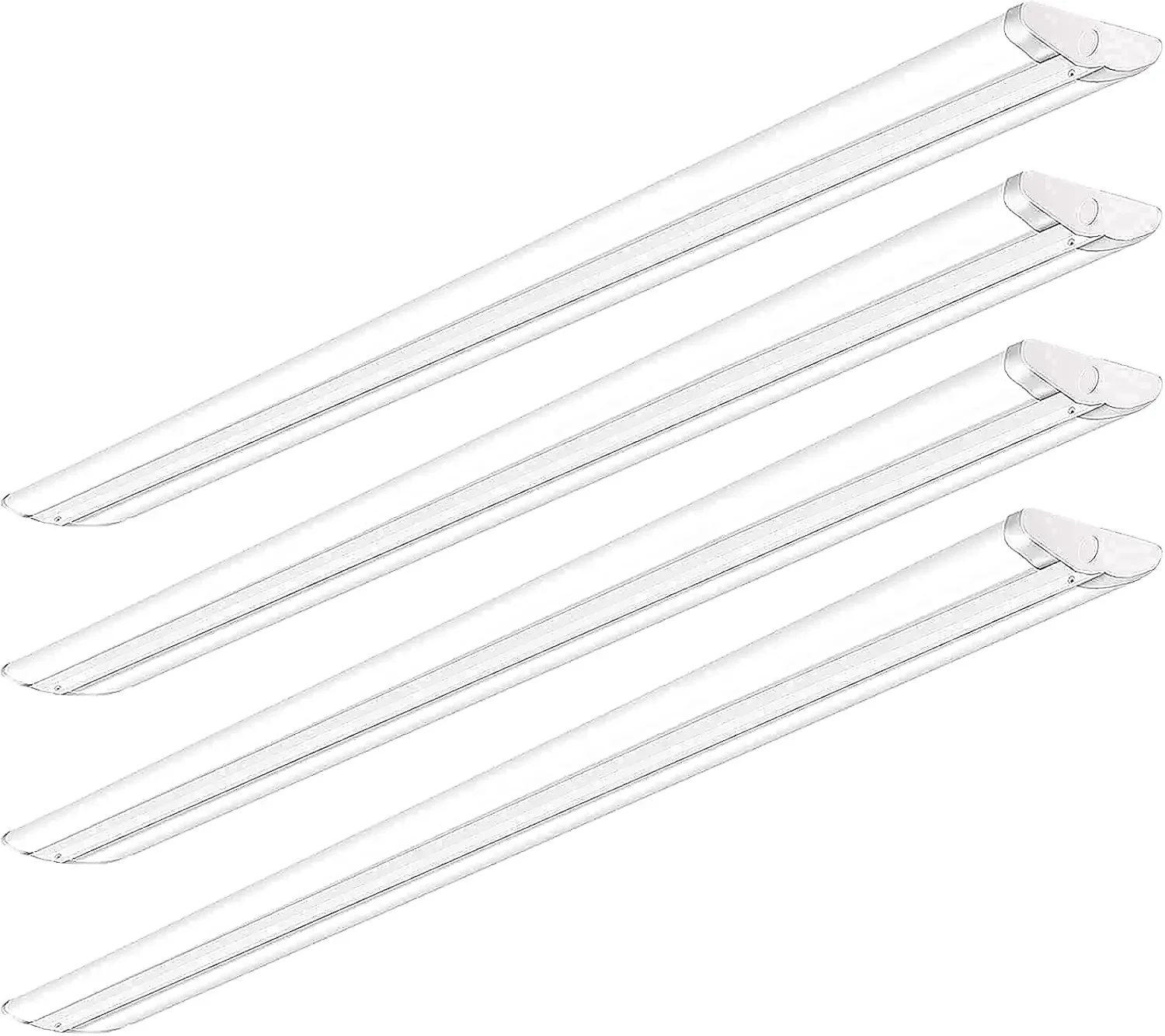 110W 8FT LED Shop Lights Ultra Slim LED Wraparound, 12600LM, 5000K, 8 Foot Strip Light, Flush Mount Garage Office Warehouse Ceil