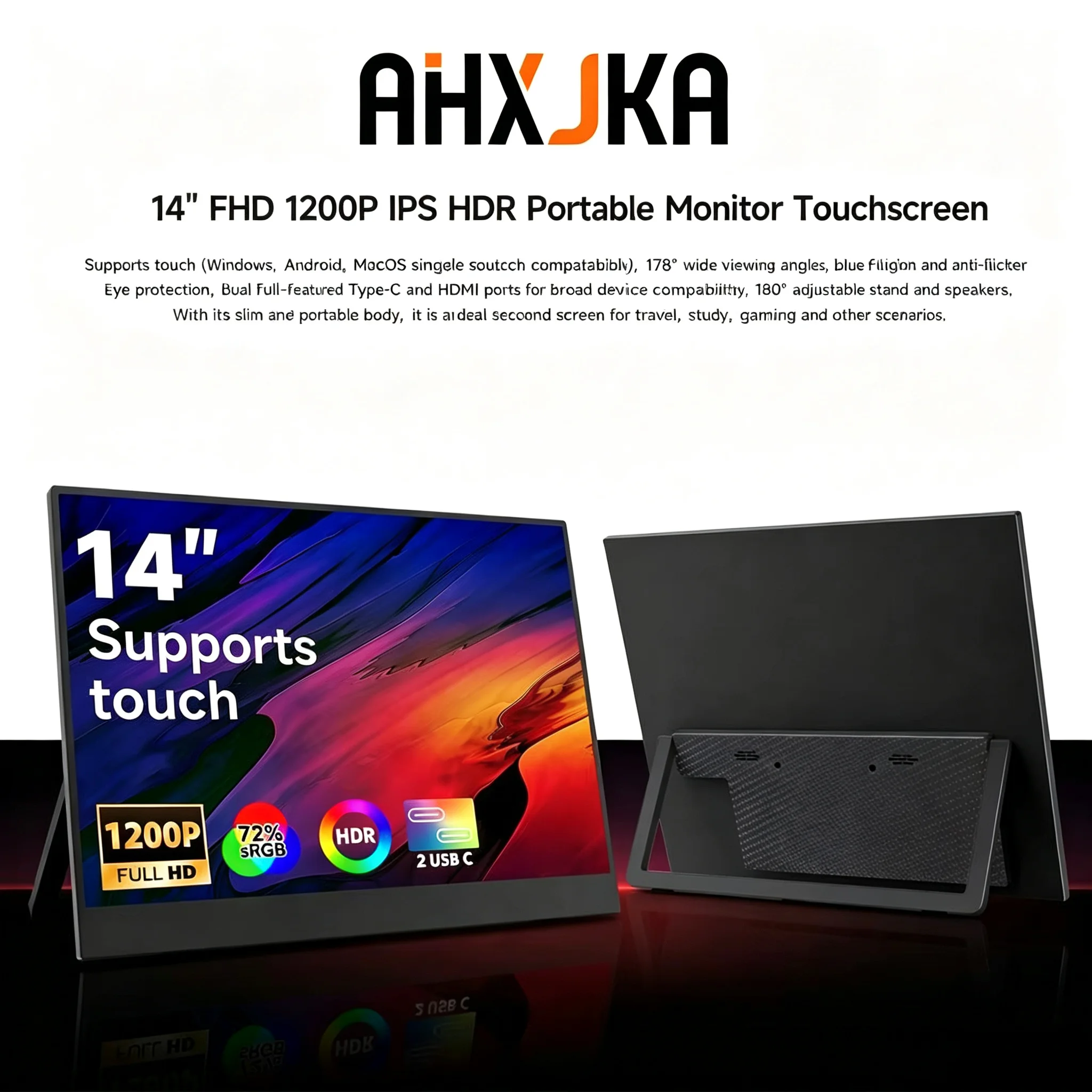 Monitor Portable Usb - Portable 14-inch 1920x1200 60Hz Touchscreen IPS