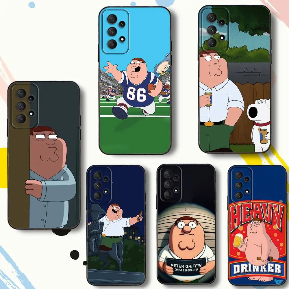 

F-Family G-GuyS Funny Phone Case For Samsung Galaxy A 80,72,73,91,53,22,51,52,5G,Plus,J,Note Soft Black Cover