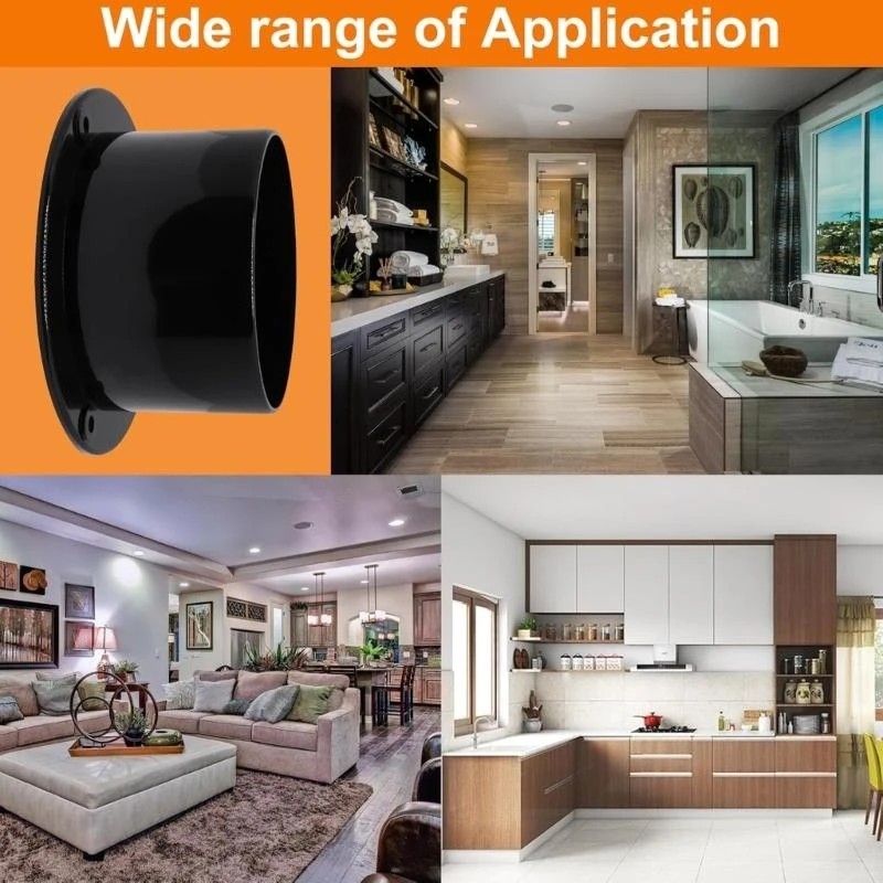 

Strong 3 Inch Plastic Dryer Flange Set with Pre Drilled Holes Ducting Flanges for Mechanical 37JD