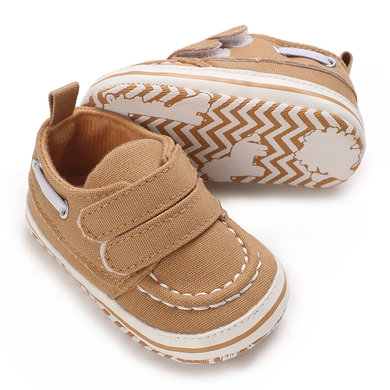 Baby Canvas Classic Sports Shoes Newborn First Workers Anti slip Indoor and Outdoor Walking Shoes 0-18 Months