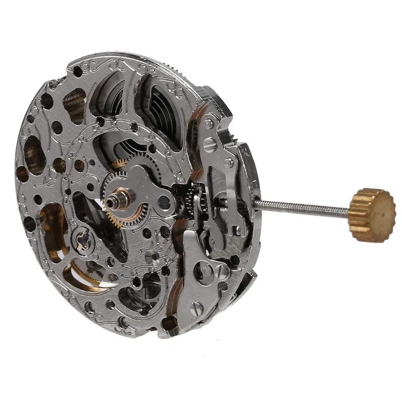 Automatic Mechanical Movement Hollow Out Three-Needle Movement Gold Machine For 8205 Movement Watch Accessories