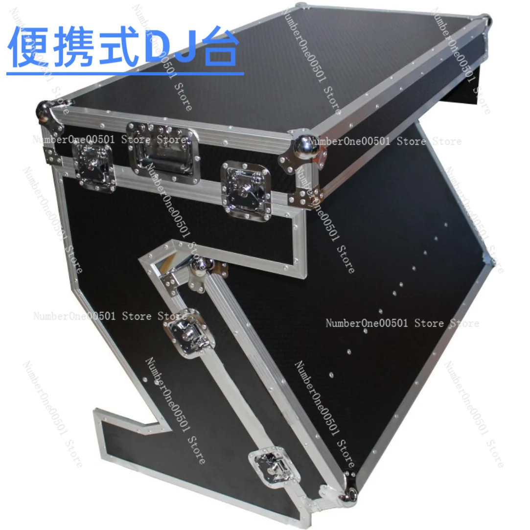 Tragbarer DJ-Stand Flightcase für Pioneer-Mixer mit Bartisch und MC-Booth-Kompatibilität