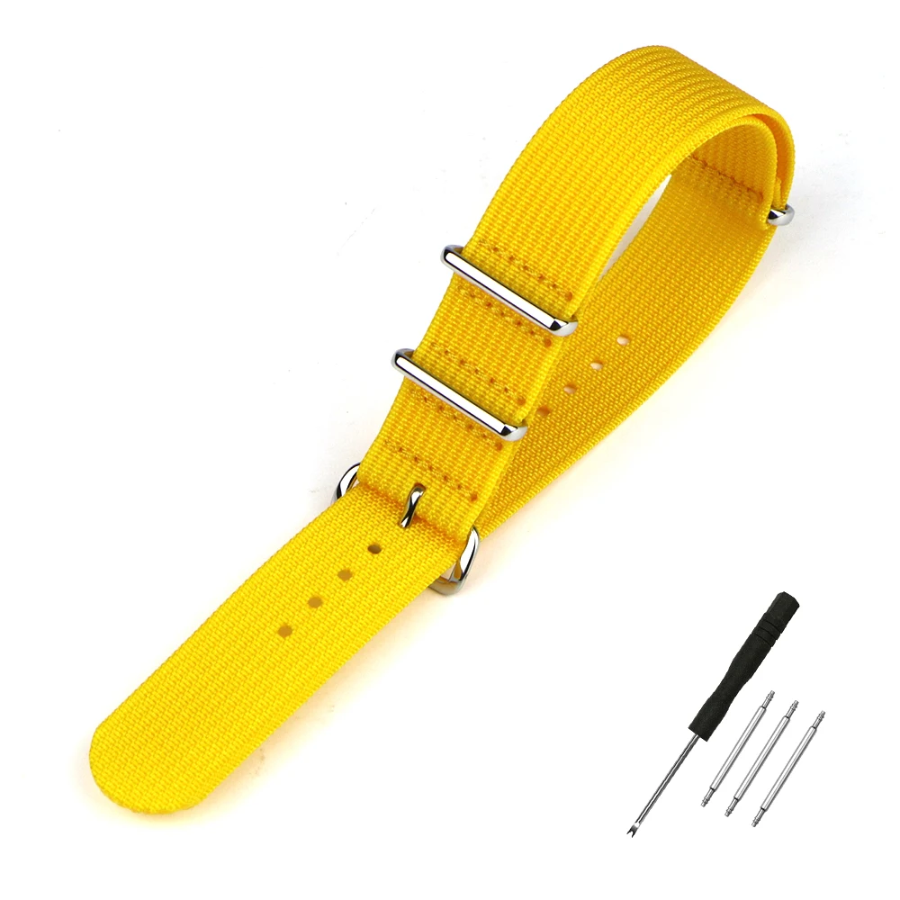 Nylon-Uhrenarmband, geripptes Armband, 16 mm, 18 mm, 19 mm, 20 mm, 22 mm, 24 mm, Ersatz für Militär-Ballistikgewebe, Premium-Uhrenarmband-Zubehör – Detail 14
