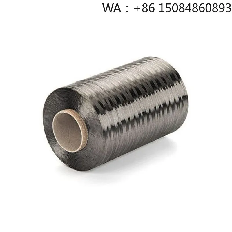 Fio de Filamento de Fibra de Carbono T300 T700 3k 6k 12k, Roving de Alta Resistência Enrolado em Bobina para Aplicações Industriais em Compósitos