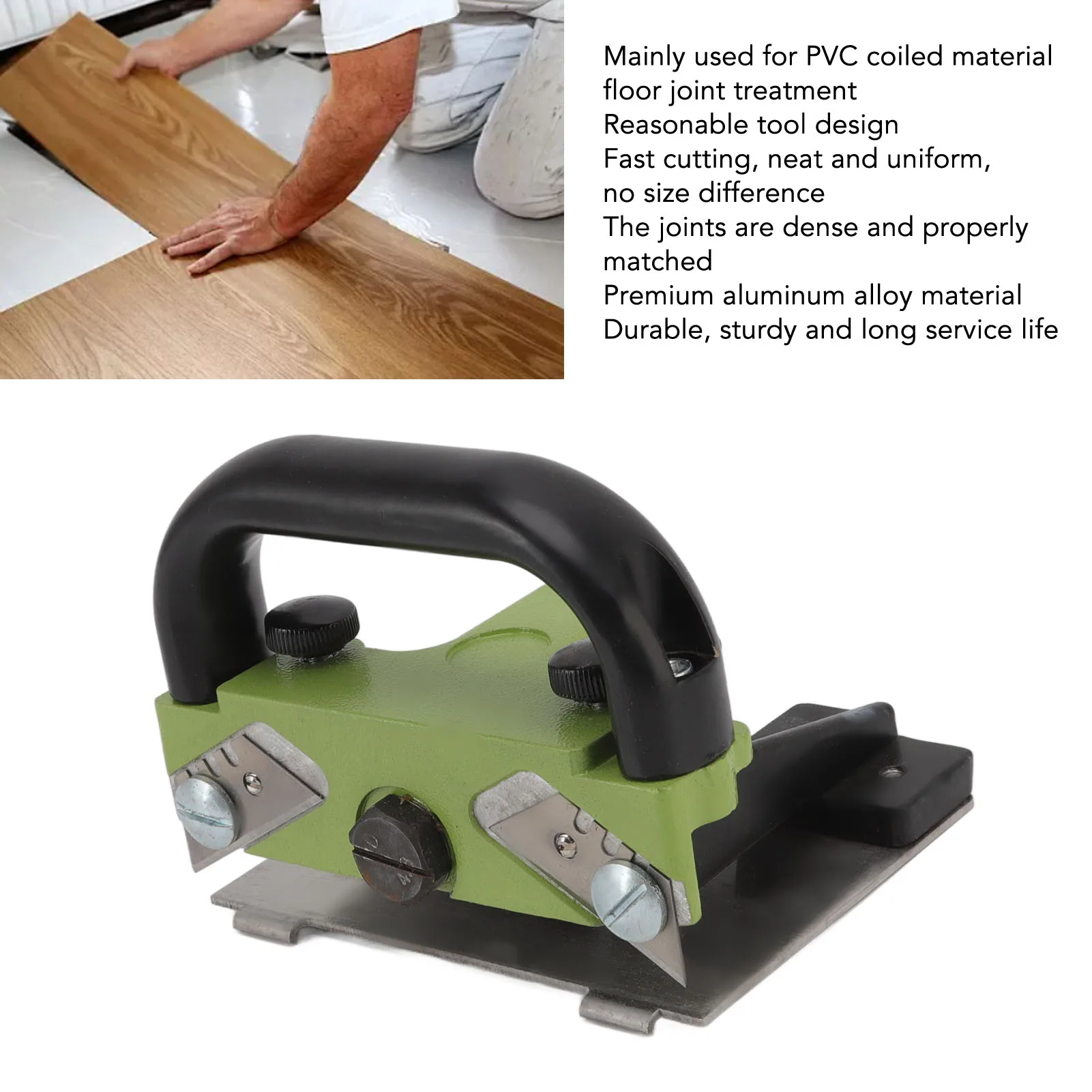 Flooring Trimming Tool Aluminum Alloy Floor Sewing Machine PVC Plastic Floor Skiving Construction Tool Pull Hand