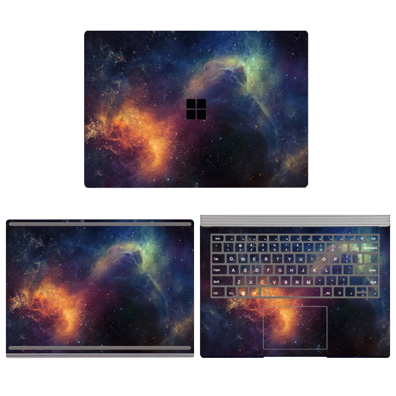 Imagem -02 - Céu Estrelado Série Laptop Pele Vinil Adesivos para Microsoft Surface Livro 13.5 15 Decalque Personalizado