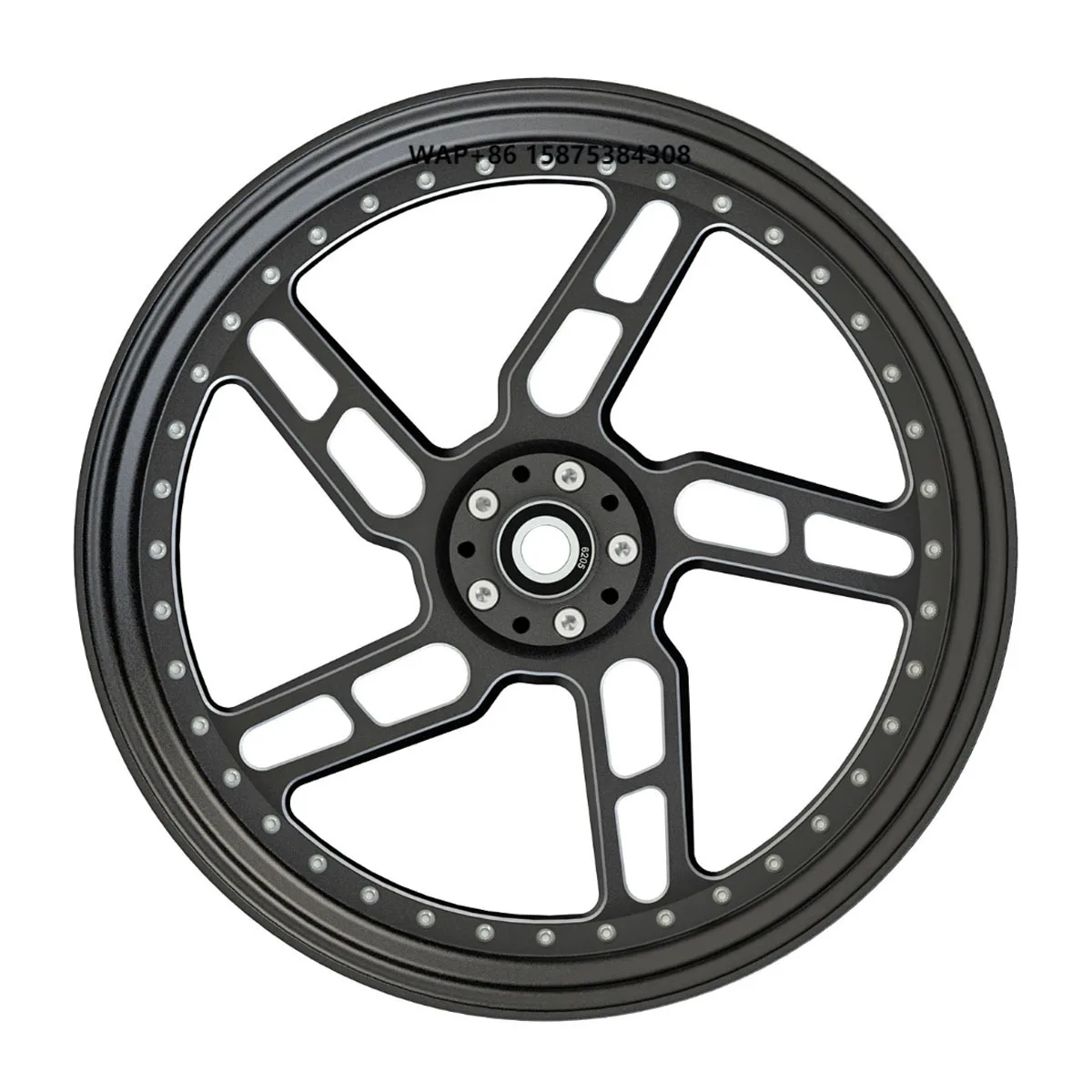 

For Front &Rear Wheel in Black Aluminum Alloy Motorcycle Wheels Rim Accessories
