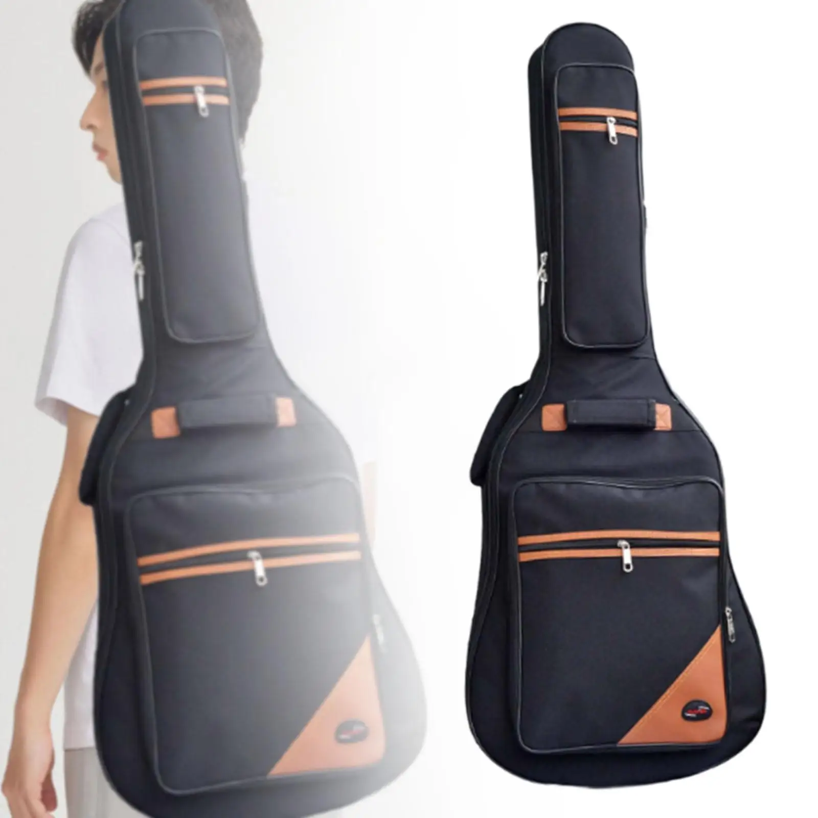 Acoustic Guitar Bag Thick Padding Soft Cover Backpack Gig Bag for 42 Inch Electric Guitar Daily Use view 5