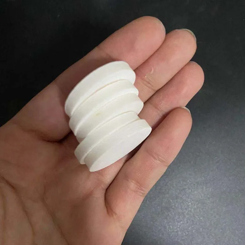 10pcs Bovine bone Round slices DIY inlay engraving customizable / punchable