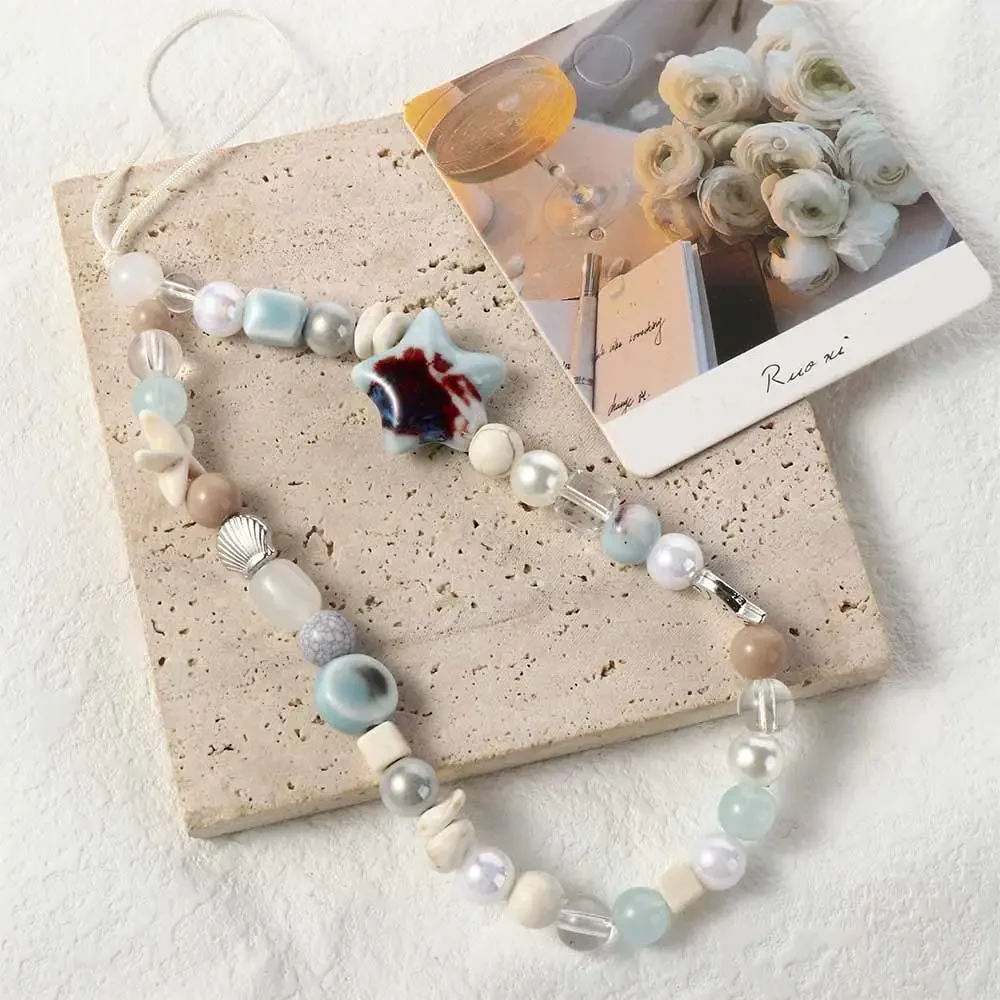 Acrylic Beaded Smartphone Lanyard Anti-Lost Coconut Phone Chain Phone Accessories