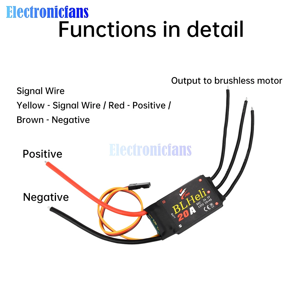 BLHeli Brushless ESC 12A20A30A40A50A with UBEC Multi Rotor Quadcopter ESC For Quadcopter Model DIY FPV RC Drone