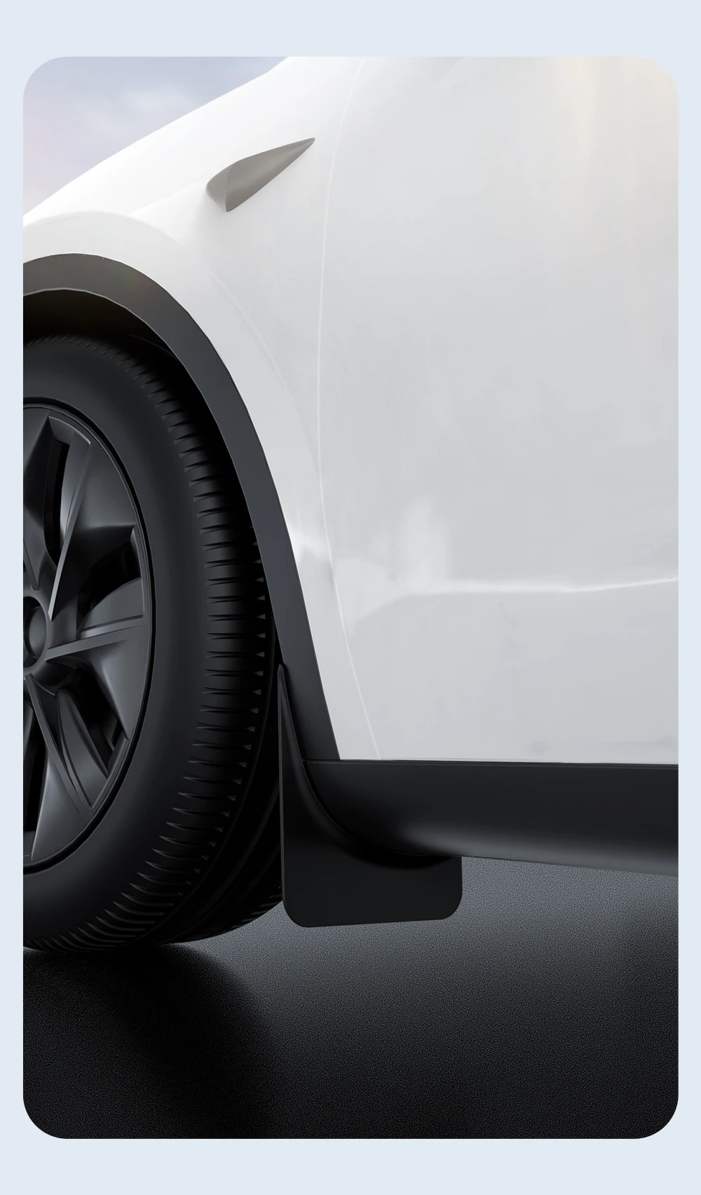 YZ Für Tesla Model 3/Y/YL Highland Juniper 2021-2026 Vordere und Hintere Spezielle TPE-Schmutzfänger Auto-Zubehör – Detail 9