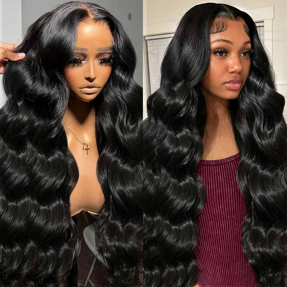 180 Density 13x6 Lace Front Human Hair Wigs 38 Inches Transparent Body Wave 13x4 Lace Frontal Wig For Black Women Bling Hair