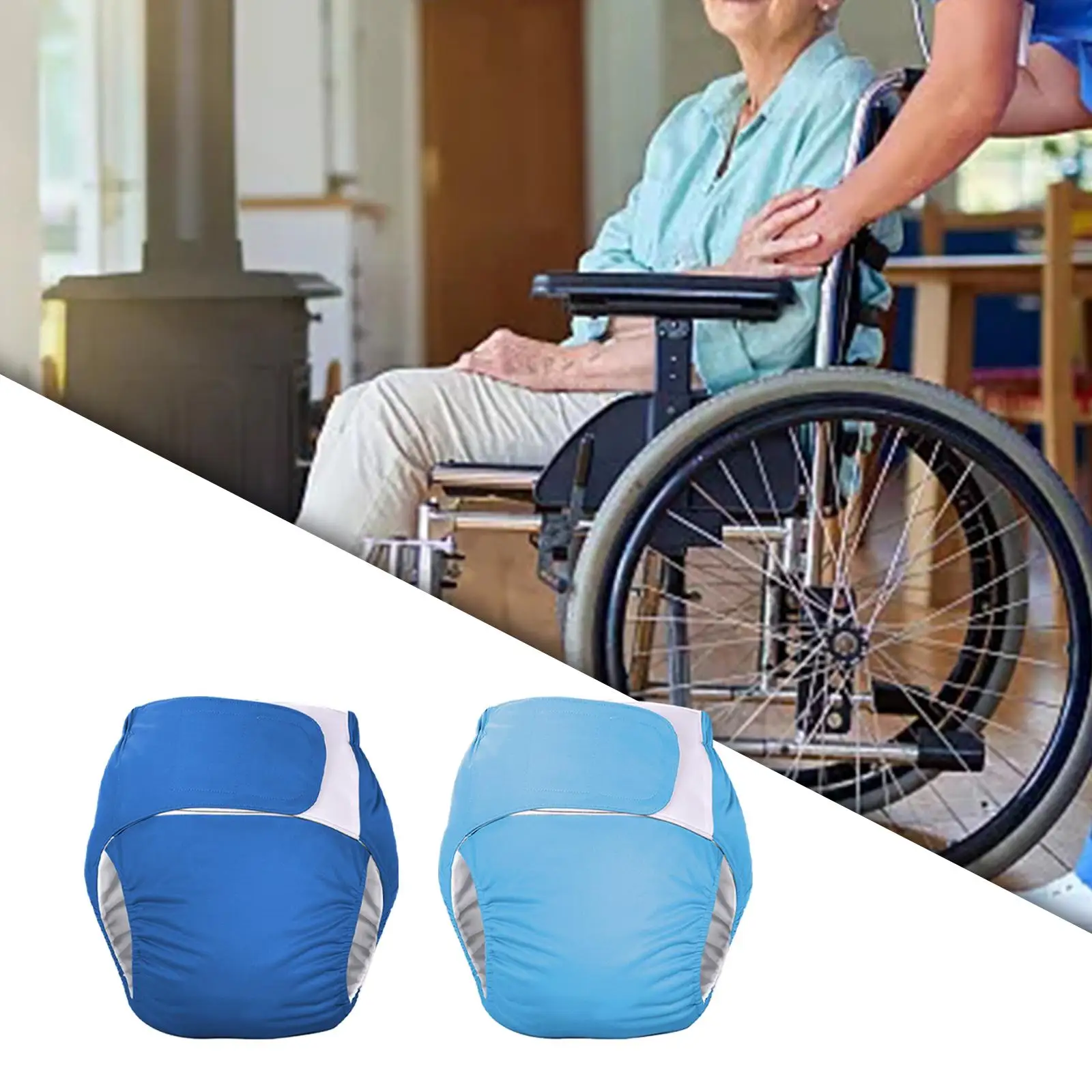 

Тканевые подгузники для взрослых, моющееся защитное нижнее белье, удобное для надевания и снятия, дышащее, водонепроницаемое для пожилых людей