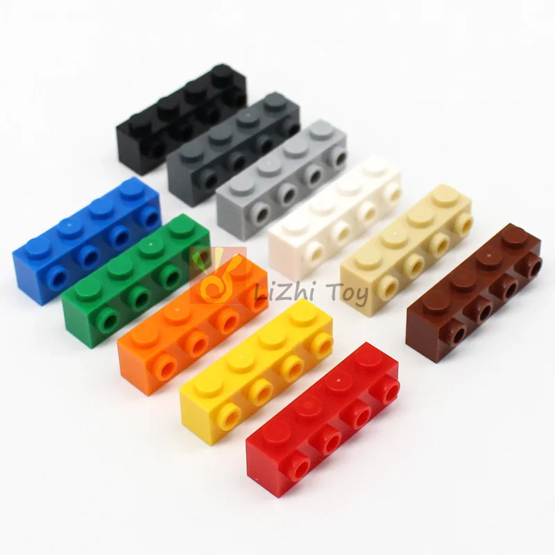 30pcs MOC Compatible 30414 Brick Modified 1x4 with Studs on Side Building Blocks Creative DIY Toy Assemble Accessories Particles