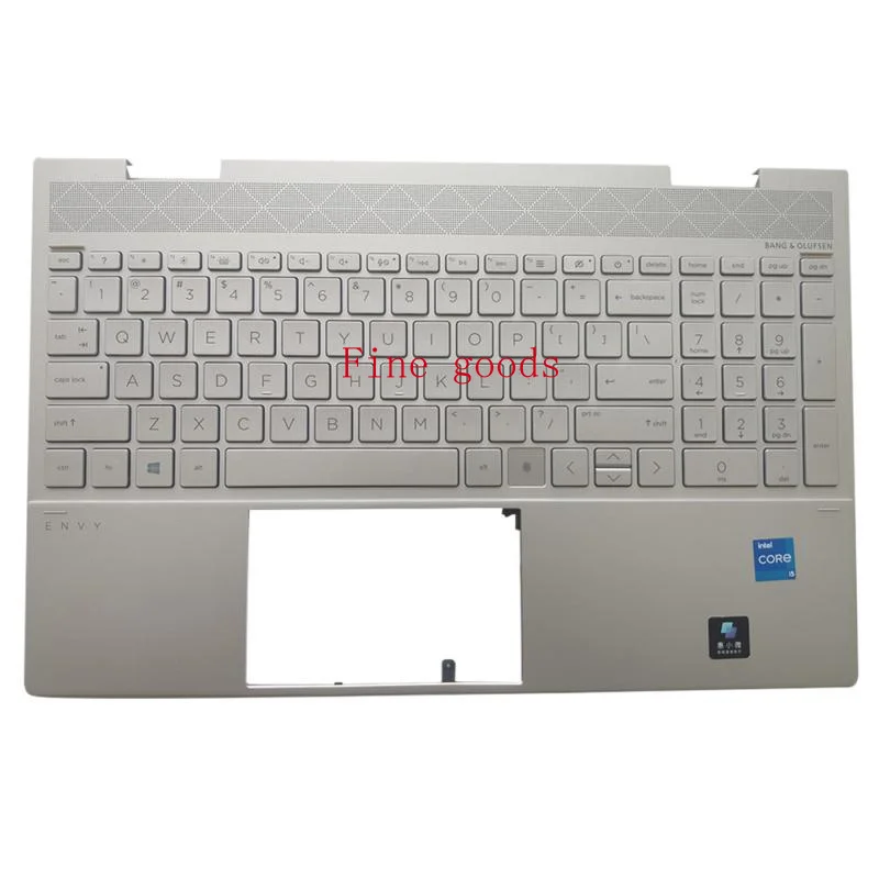 New Backlit For HP Envy X360 15-ED Palmrest Cover & Keyboard L93226-001 Silver