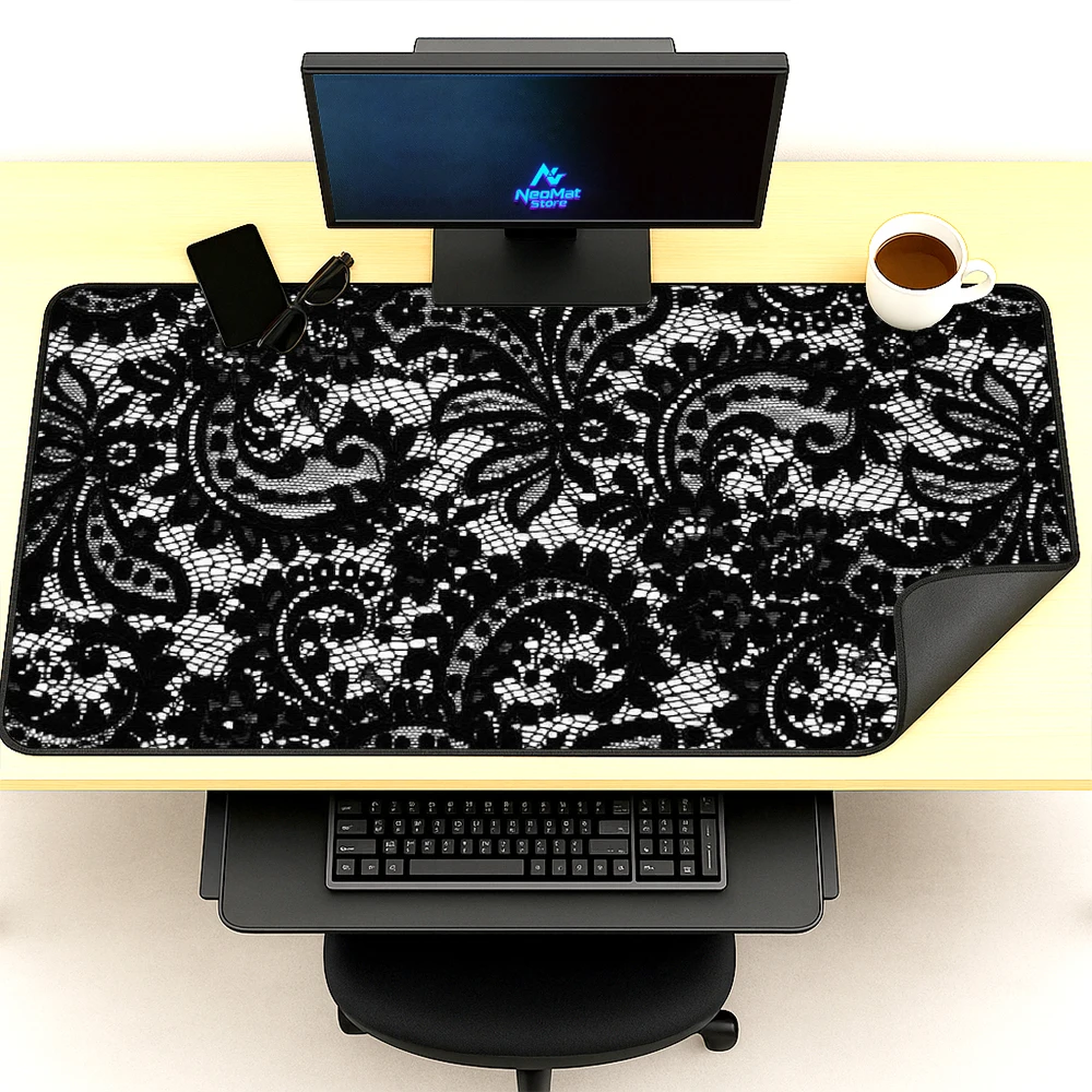 Gaming Accessories Very - Gotycka Koronkowa Podkładka na Biurko Gamingowa