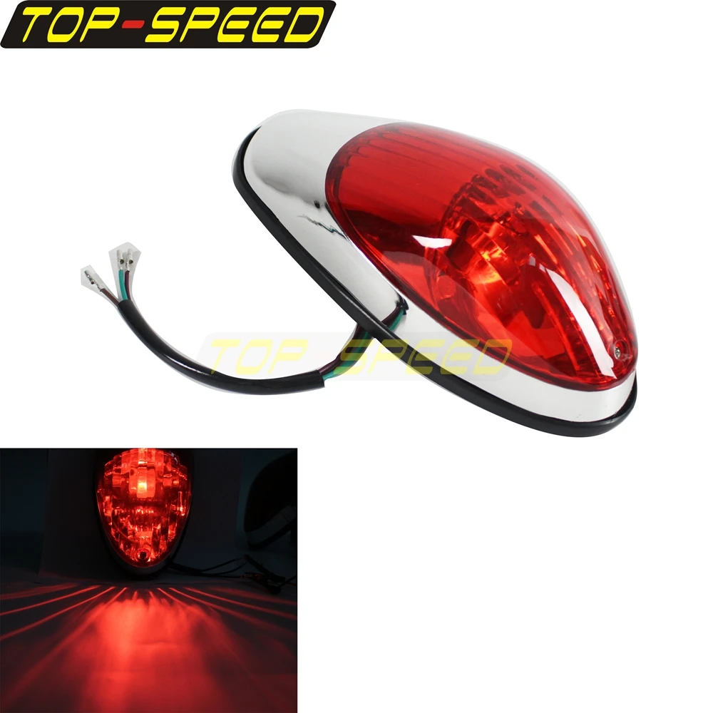 For Kawasaki Honda Shadow V-Star Kawasaki Vulcan 900 1500 Classic VN900C Motorcycle 12V Rear Tail Light Stop Lights Taillights