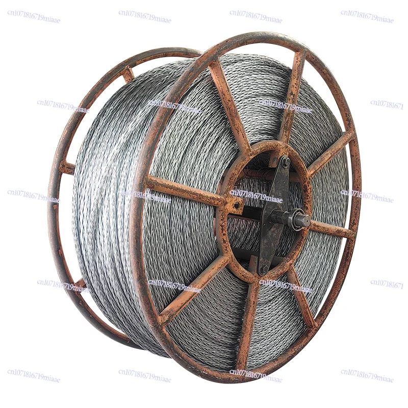 

Hot-dip galvanized anti-button wire rope grinder, pull cable retractable wire rope