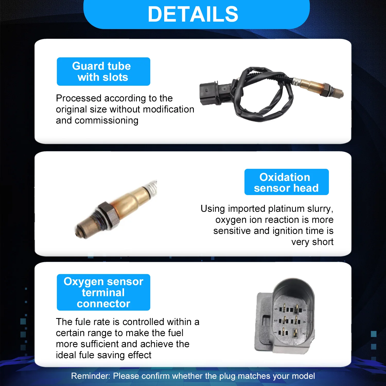 Lambda Sensor Oxygen Sensor O2 1K0998262H 234-5129 For VW Passat Touareg 3.2 2004-2006 A6 A8 S8 Part 0258007357 06A906262BT