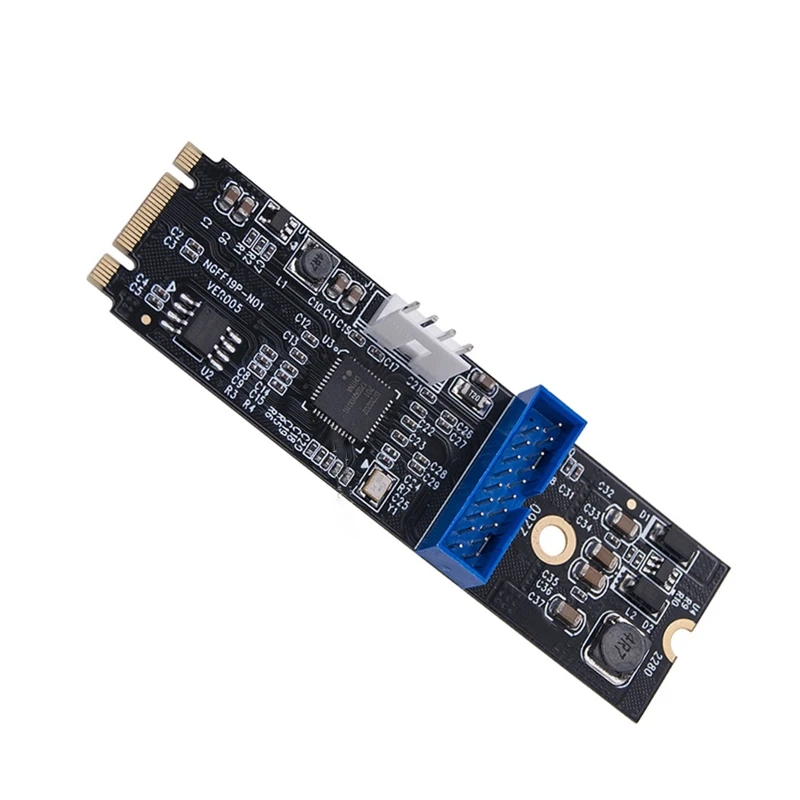 for M.2 for Key to USB Adapter Converter Card Desktop PC for M.2 to USB 5Gbps Riser Card Extender