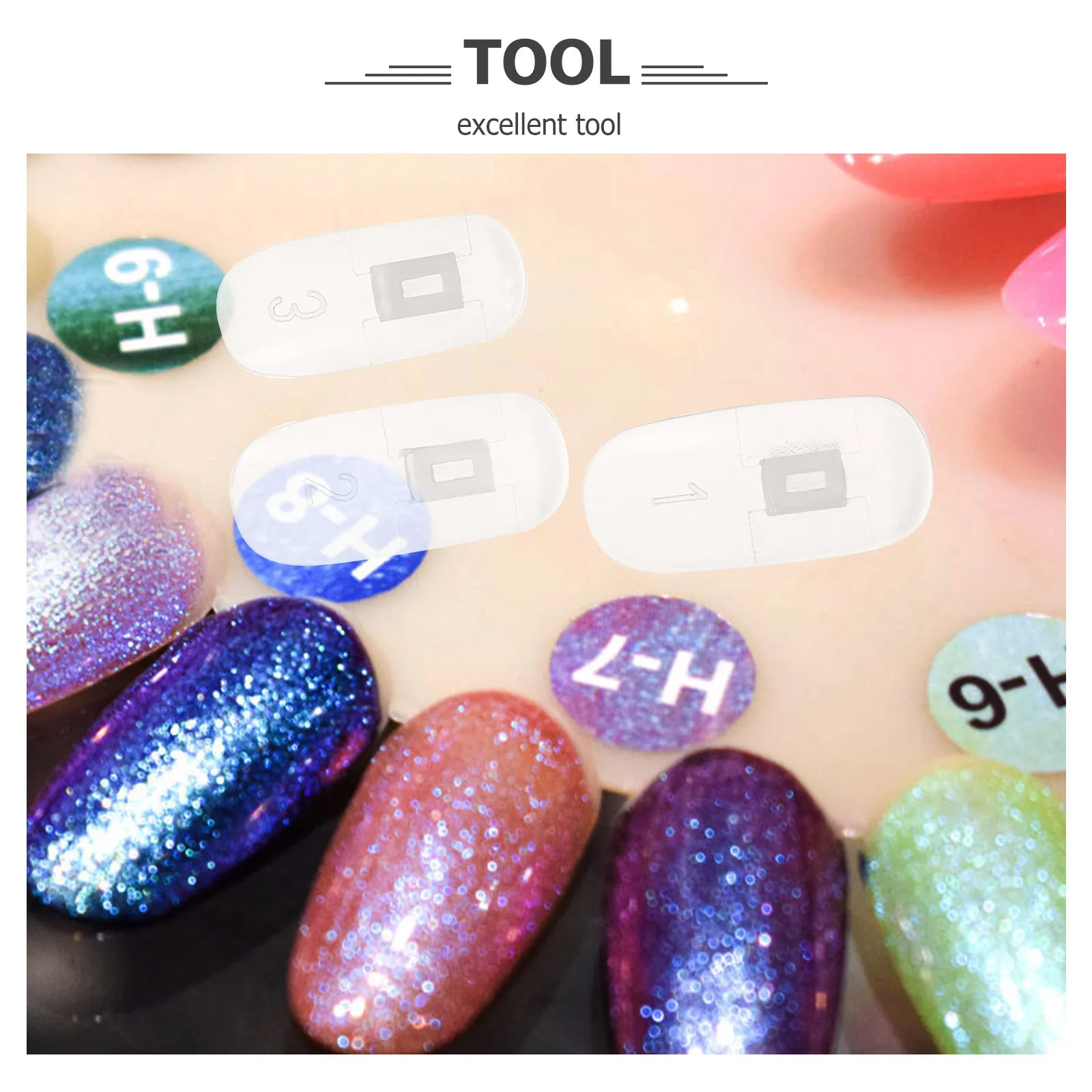 

100Pcs Mechanical Nail Practice Tips Strong Durable Nail Art Practice Display Sticks Salon Supplies Sample Tips