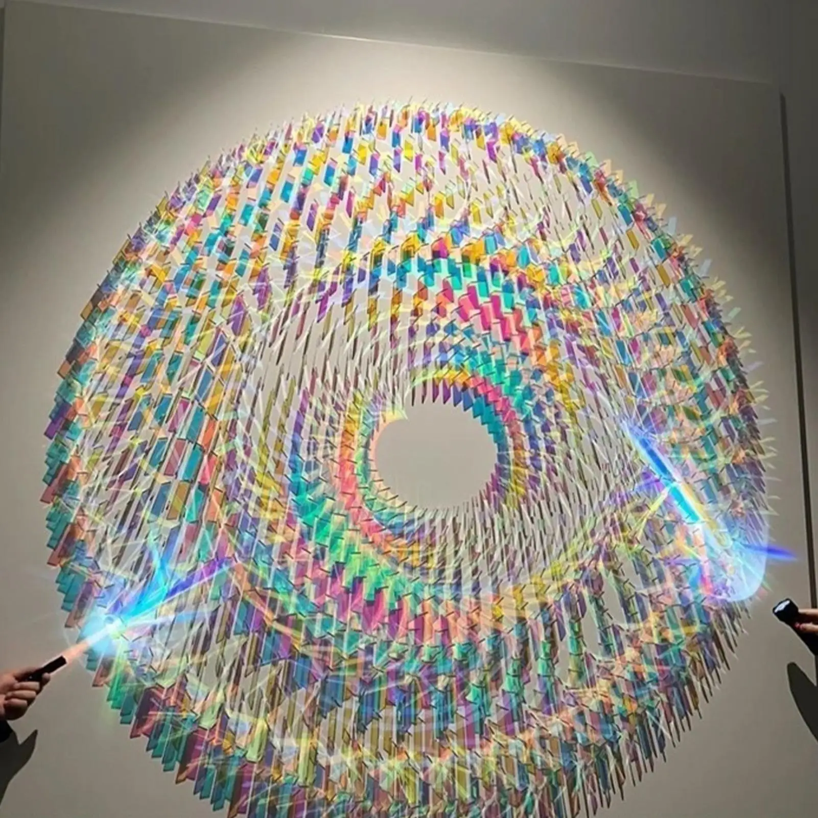 100 Piece Double Sided Rainbow Acrylic Sheet Colored Boards for Home Crafts Display Party Wedding Classroom Office Artwork