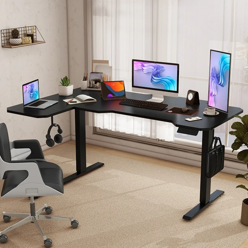 Computer desk company office corner storage table household large size study desk cross-border thickened e-sports table table