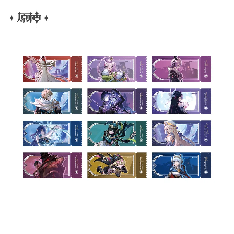 

[Official Merch] Pre-sale Genshin Impact Song of The Welkin Moon Holographic Ticket Blind Box Ship in December 2025 Pre-order